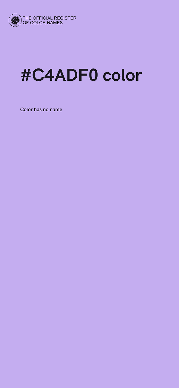 #C4ADF0 color image