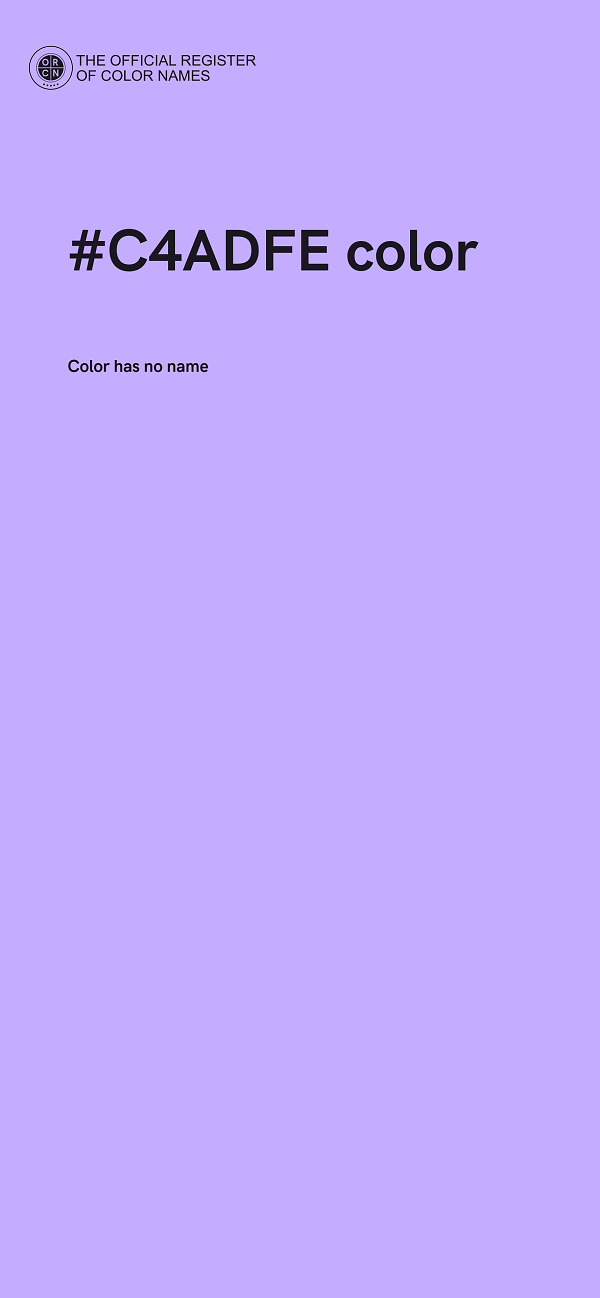 #C4ADFE color image