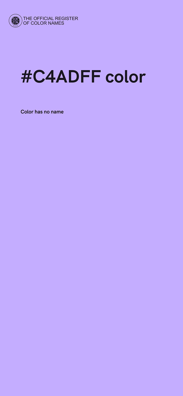 #C4ADFF color image
