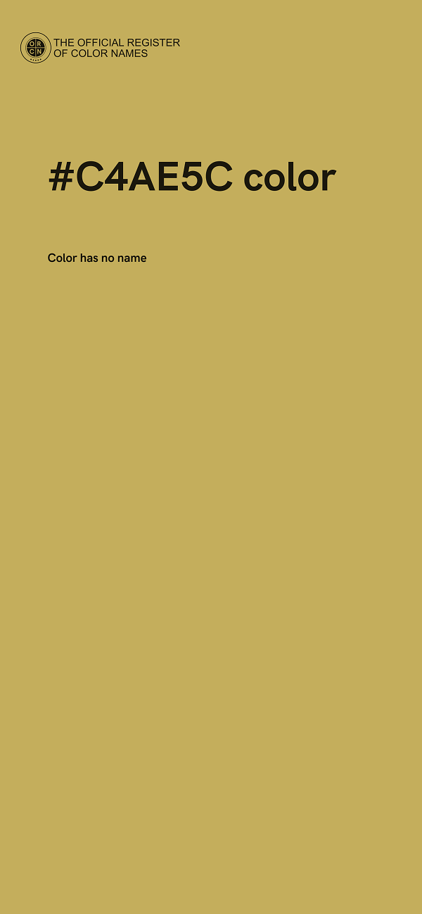 #C4AE5C color image