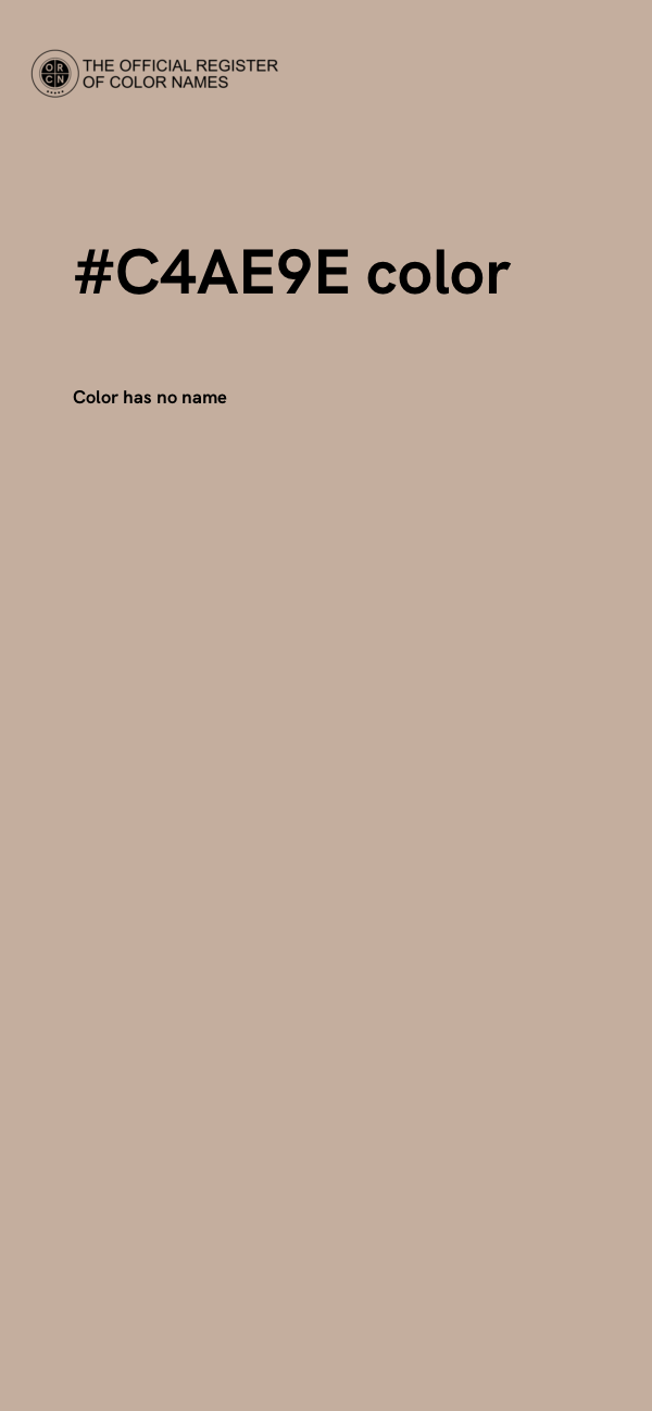 #C4AE9E color image