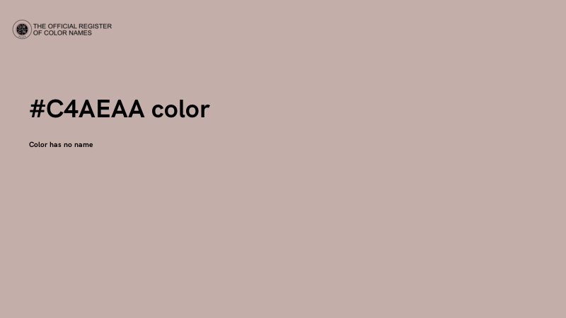 #C4AEAA color image