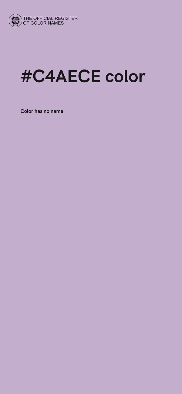 #C4AECE color image
