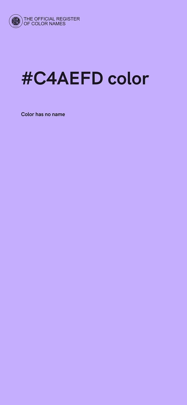 #C4AEFD color image