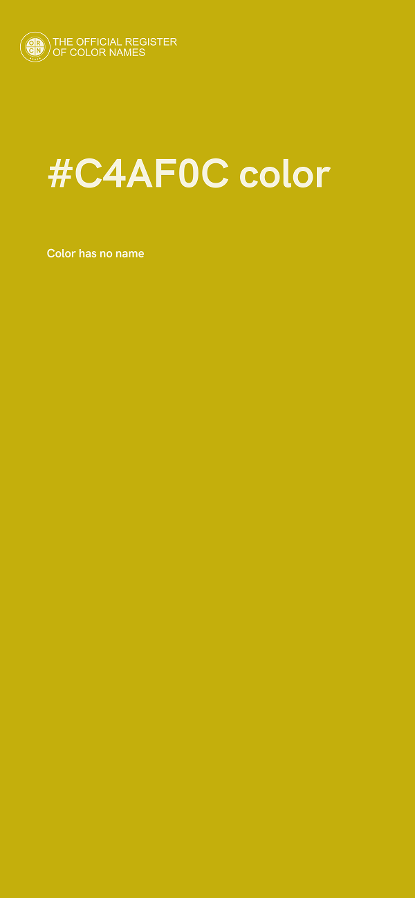 #C4AF0C color image