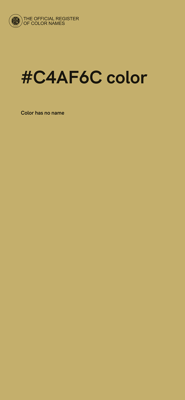 #C4AF6C color image