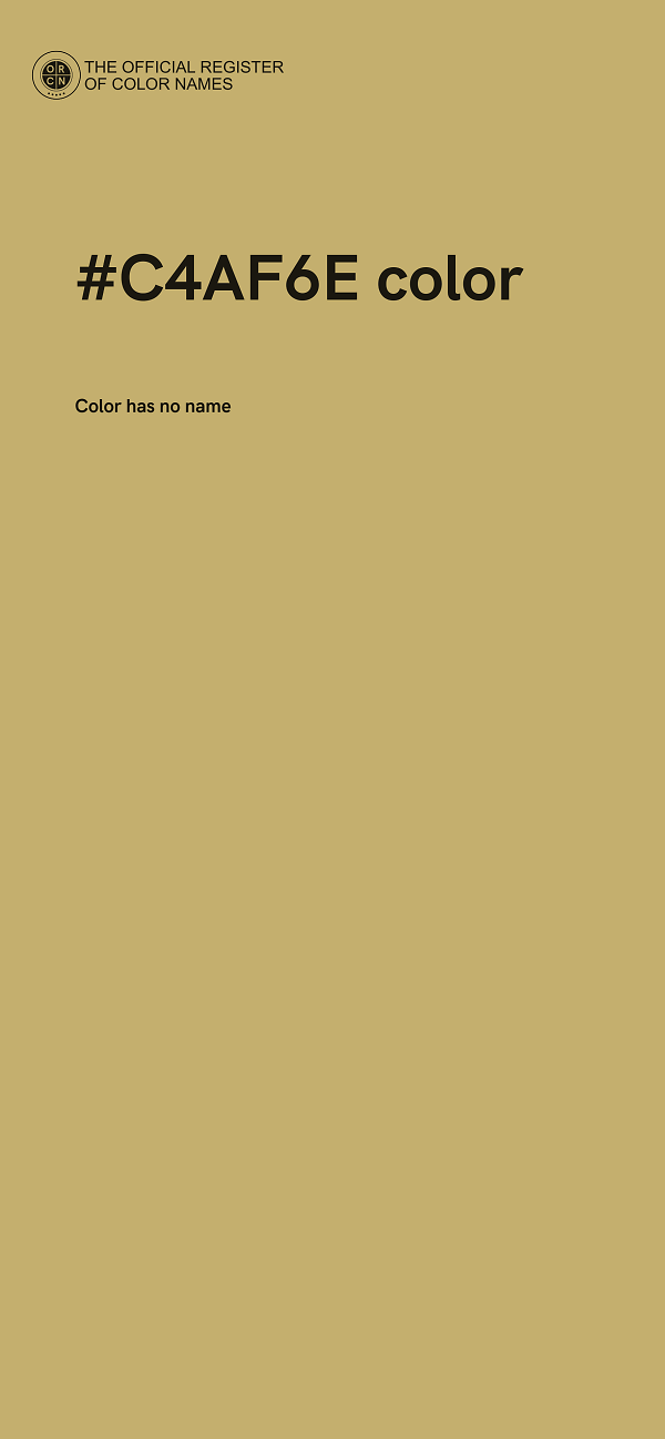 #C4AF6E color image