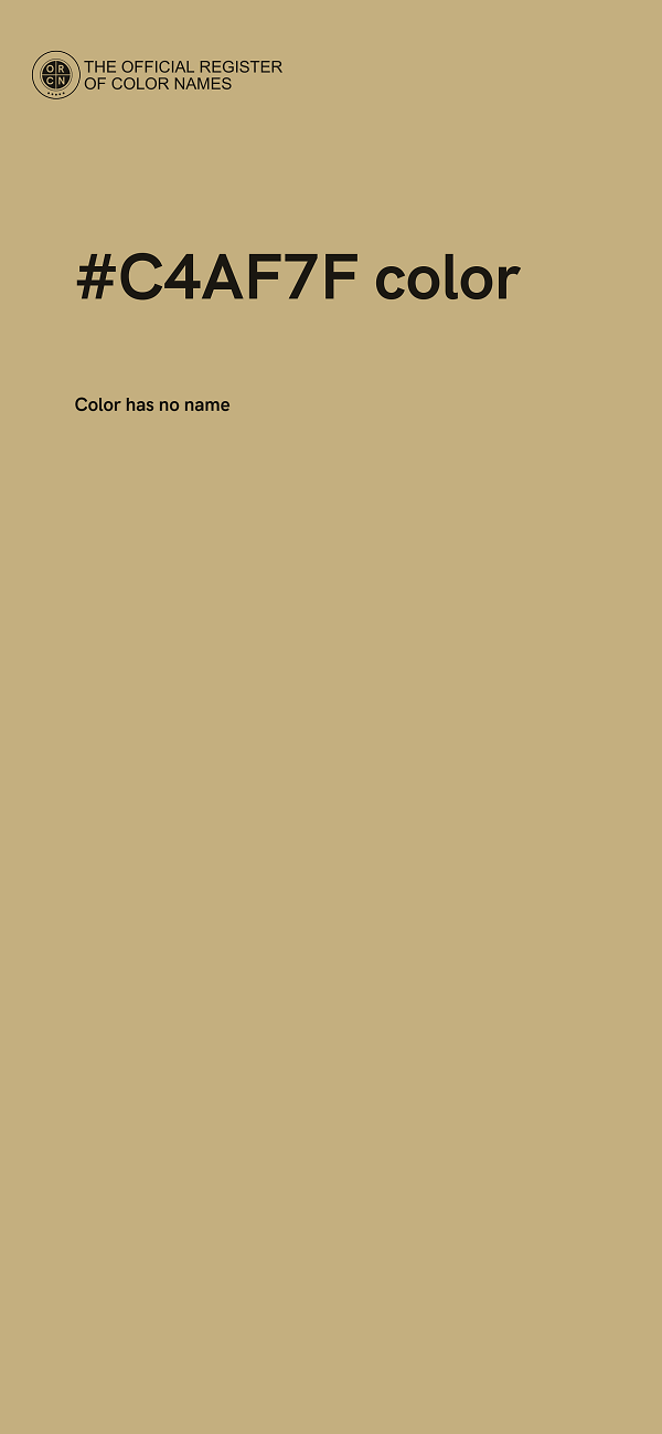 #C4AF7F color image