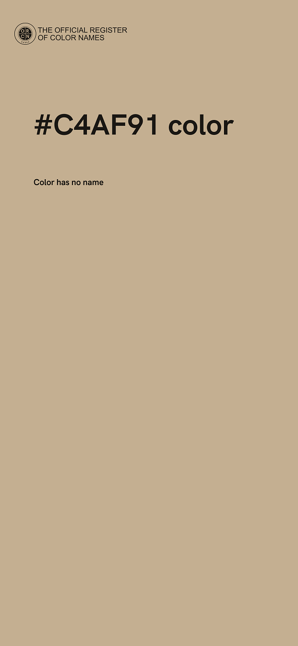#C4AF91 color image