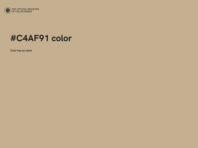 #C4AF91 color image