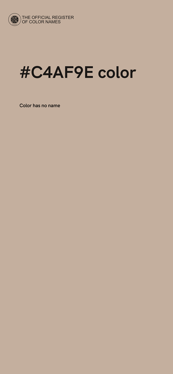 #C4AF9E color image