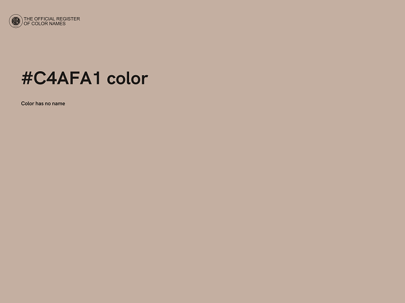 #C4AFA1 color image