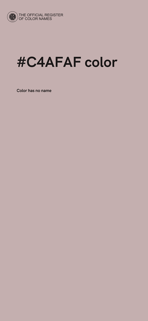 #C4AFAF color image