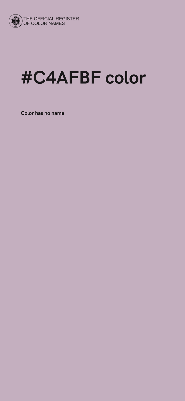 #C4AFBF color image