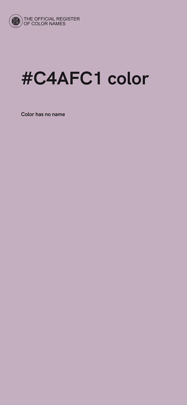 #C4AFC1 color image