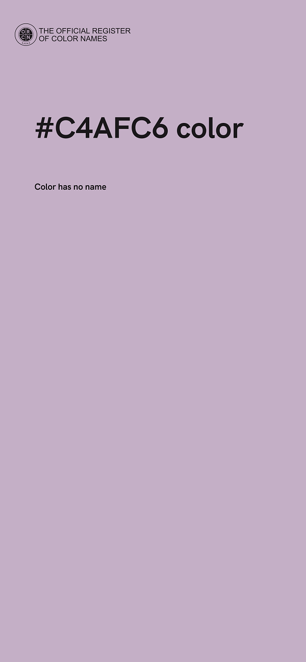 #C4AFC6 color image