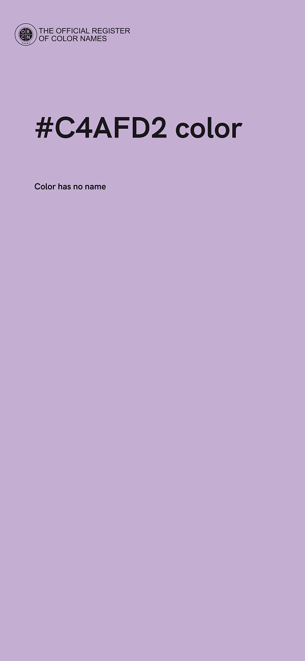 #C4AFD2 color image
