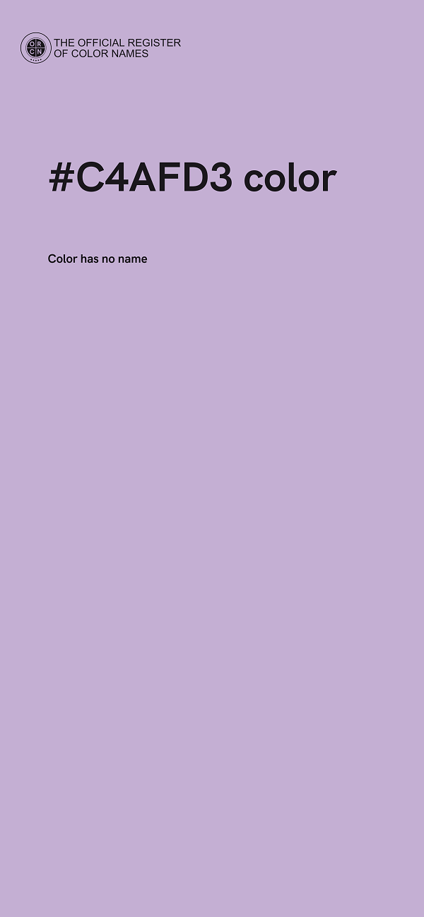 #C4AFD3 color image