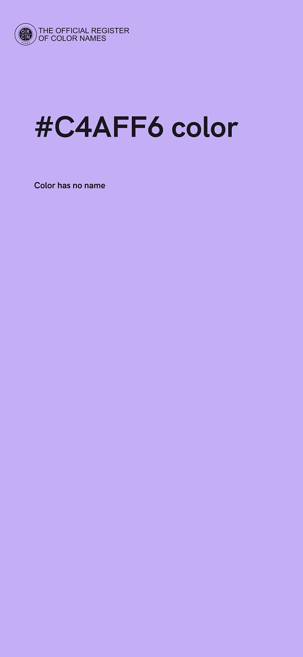#C4AFF6 color image