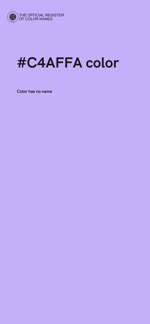 #C4AFFA color image
