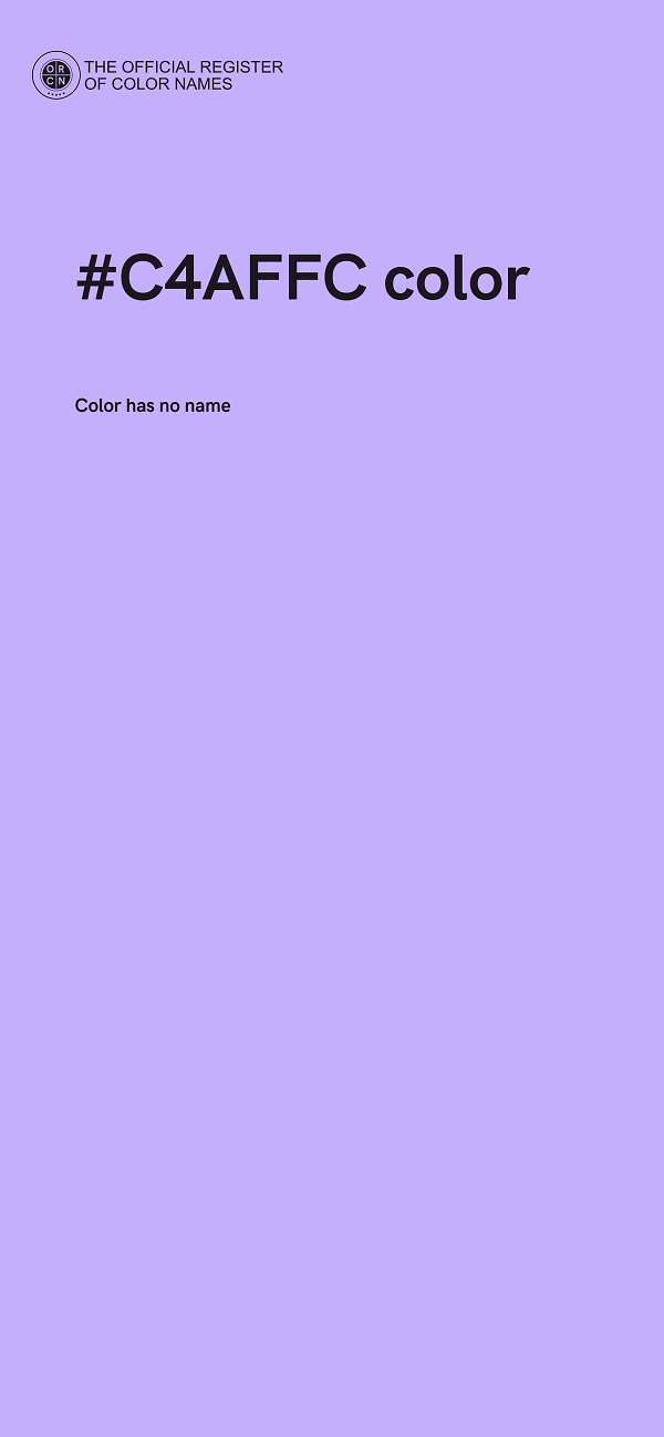 #C4AFFC color image