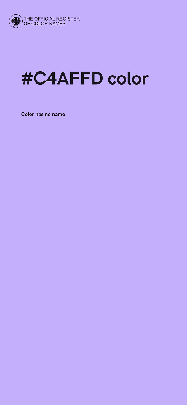 #C4AFFD color image