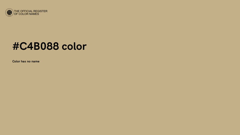 #C4B088 color image