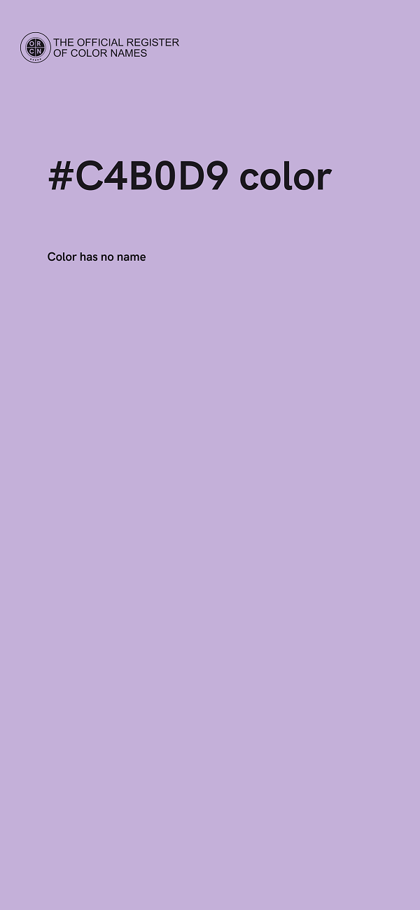 #C4B0D9 color image
