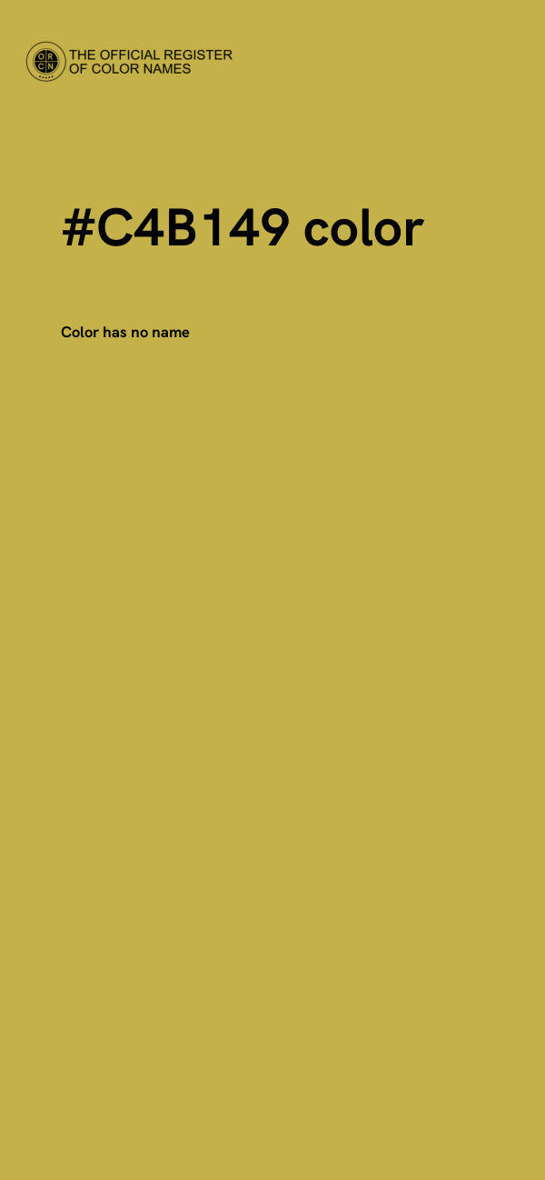 #C4B149 color image