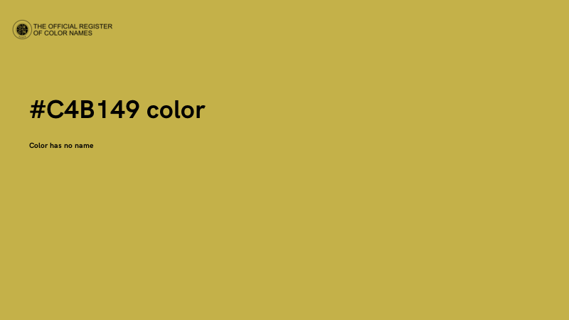 #C4B149 color image