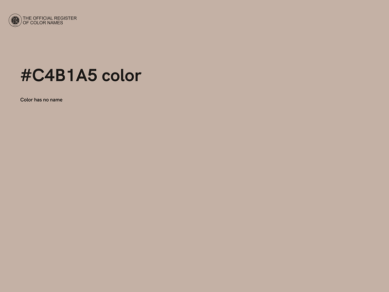 #C4B1A5 color image