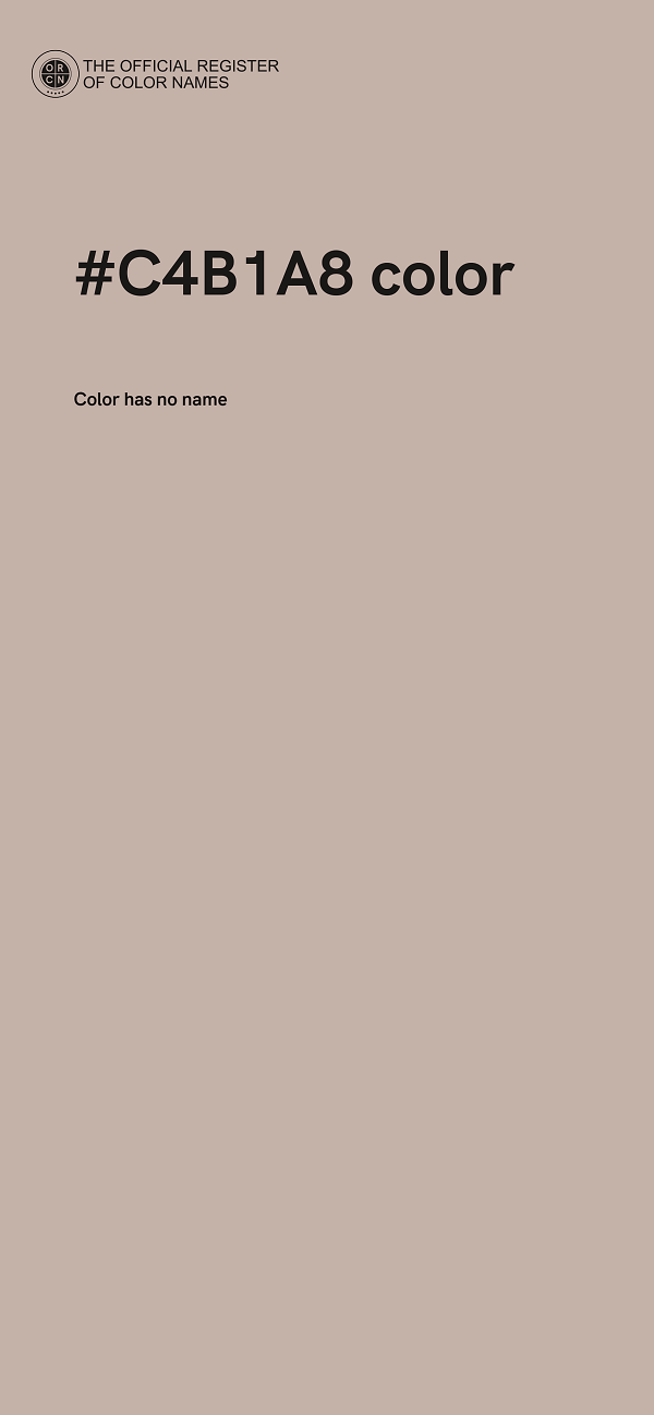 #C4B1A8 color image