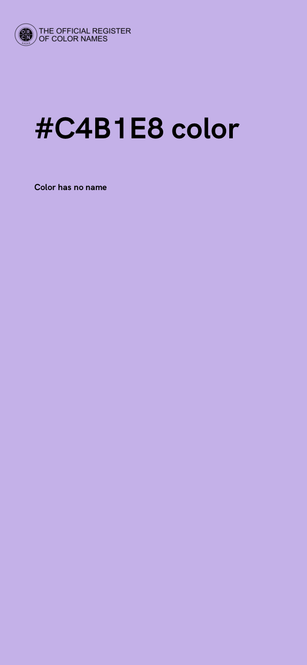#C4B1E8 color image