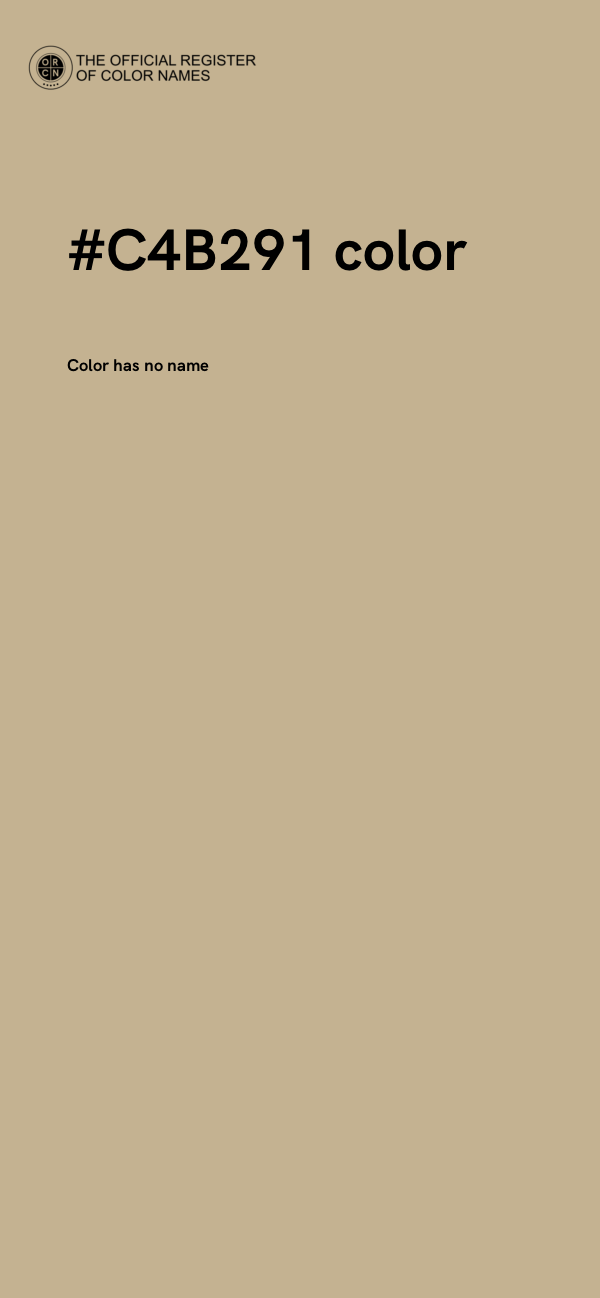#C4B291 color image