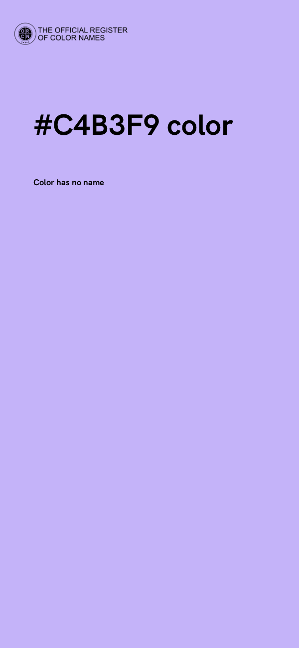 #C4B3F9 color image