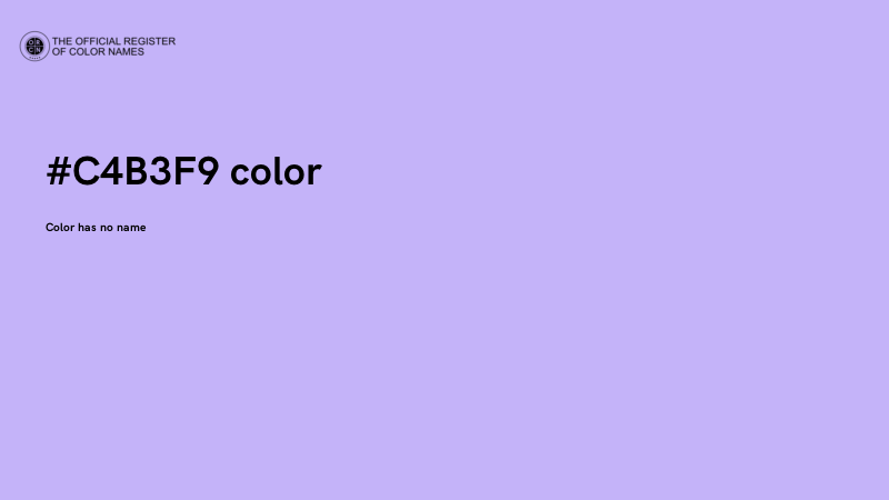 #C4B3F9 color image