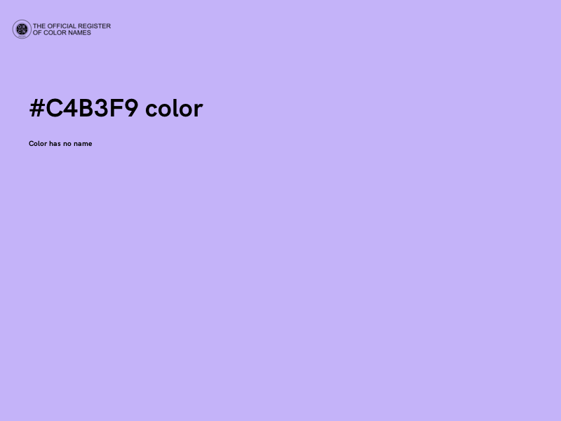 #C4B3F9 color image