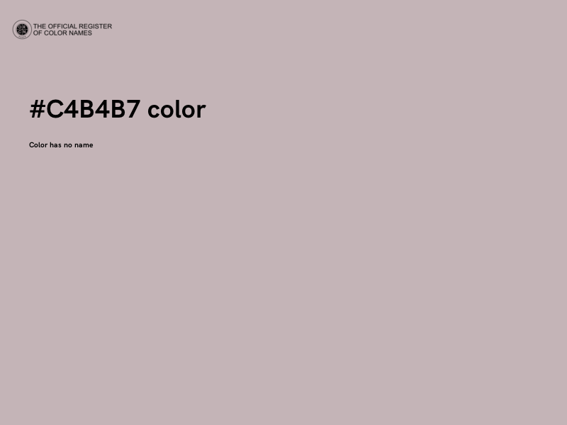 #C4B4B7 color image