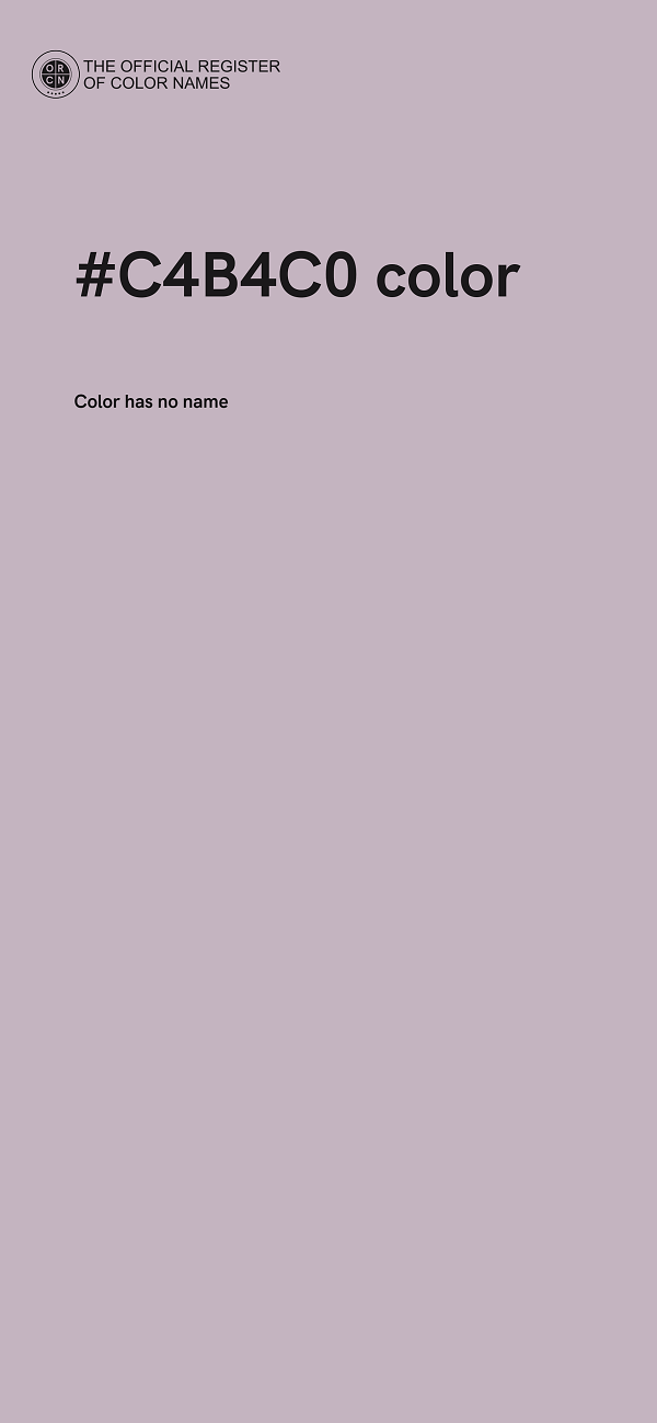 #C4B4C0 color image