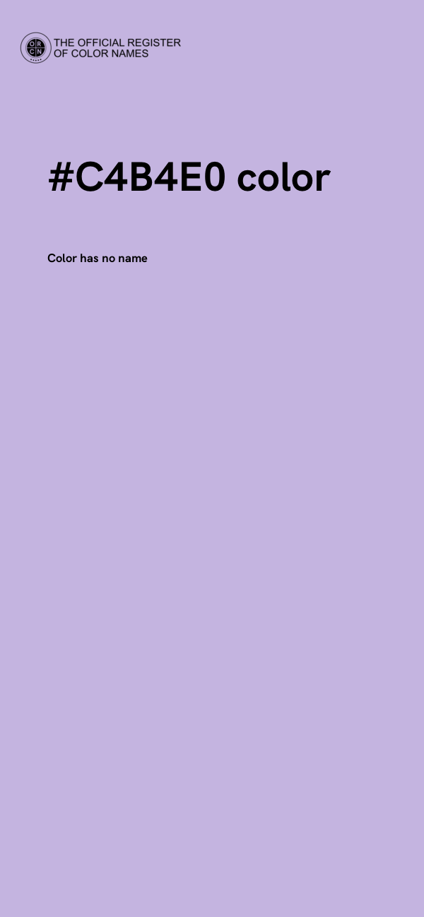 #C4B4E0 color image