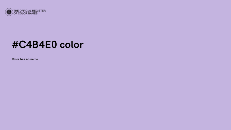 #C4B4E0 color image