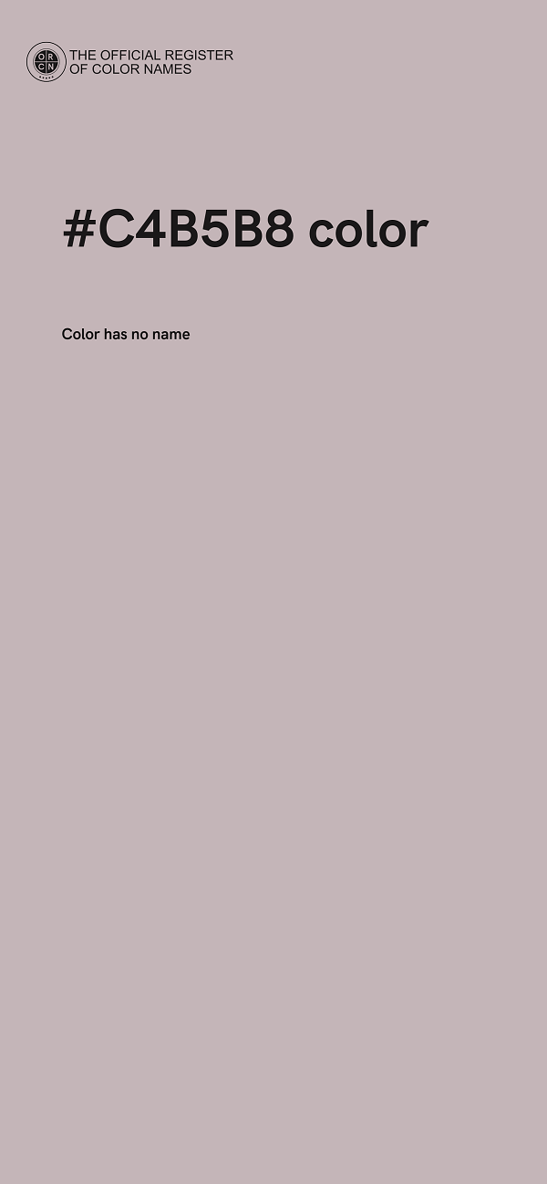 #C4B5B8 color image