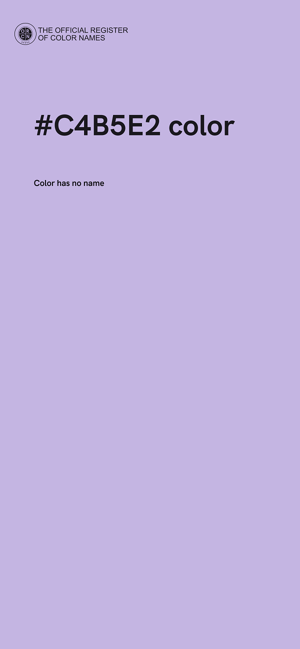 #C4B5E2 color image