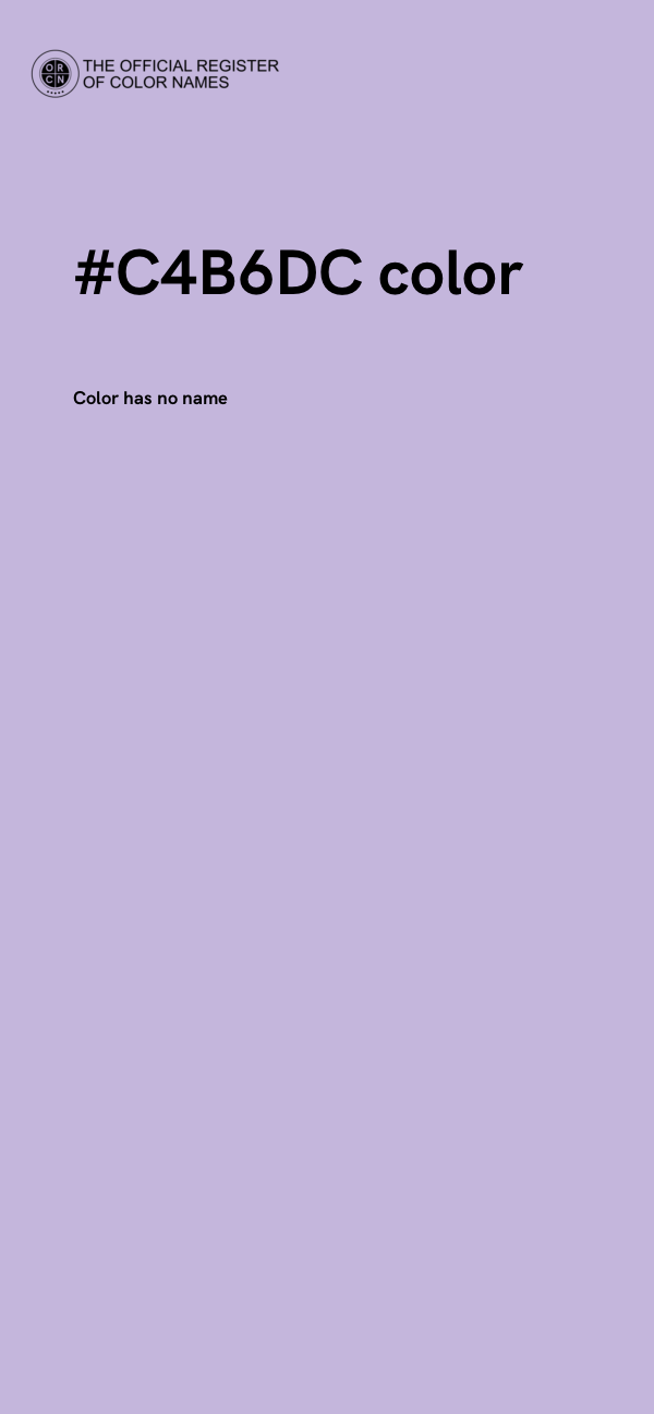 #C4B6DC color image