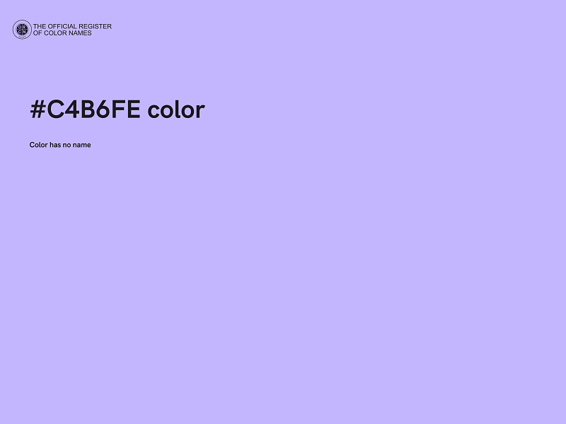 #C4B6FE color image