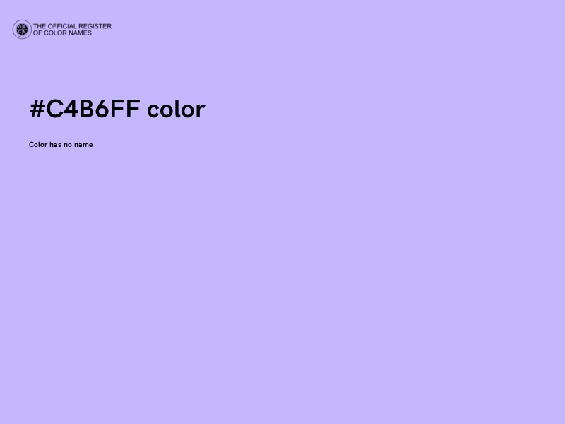 #C4B6FF color image