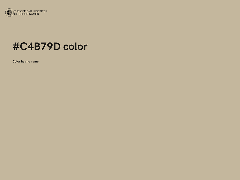 #C4B79D color image