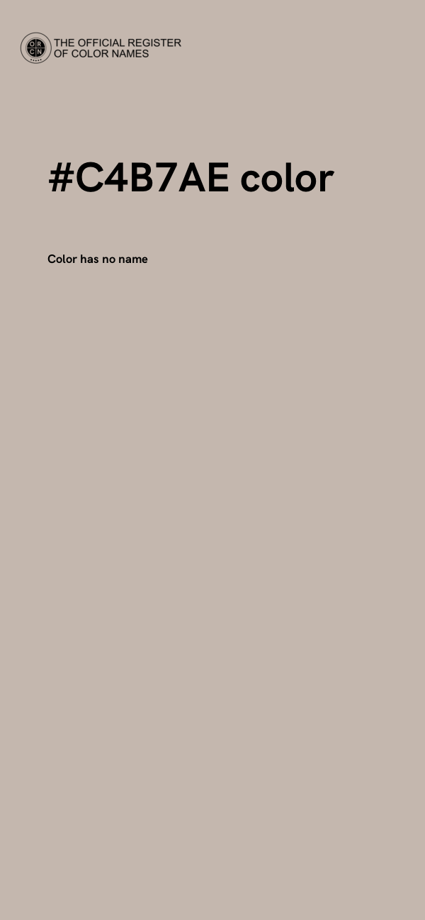 #C4B7AE color image