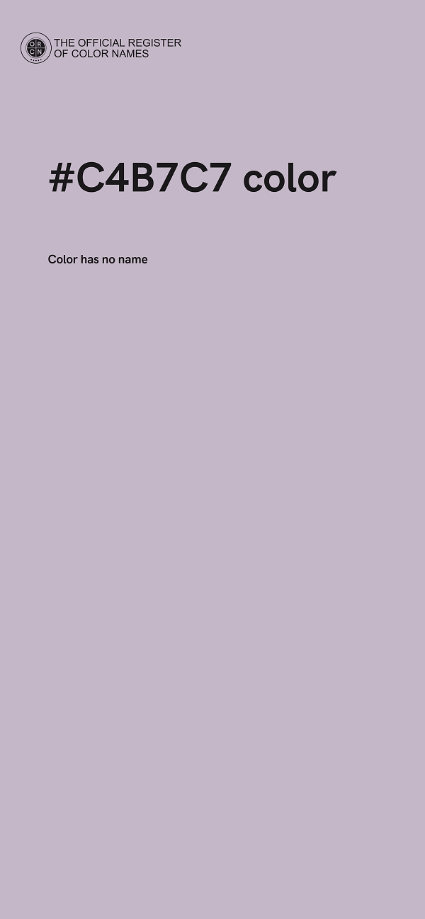 #C4B7C7 color image