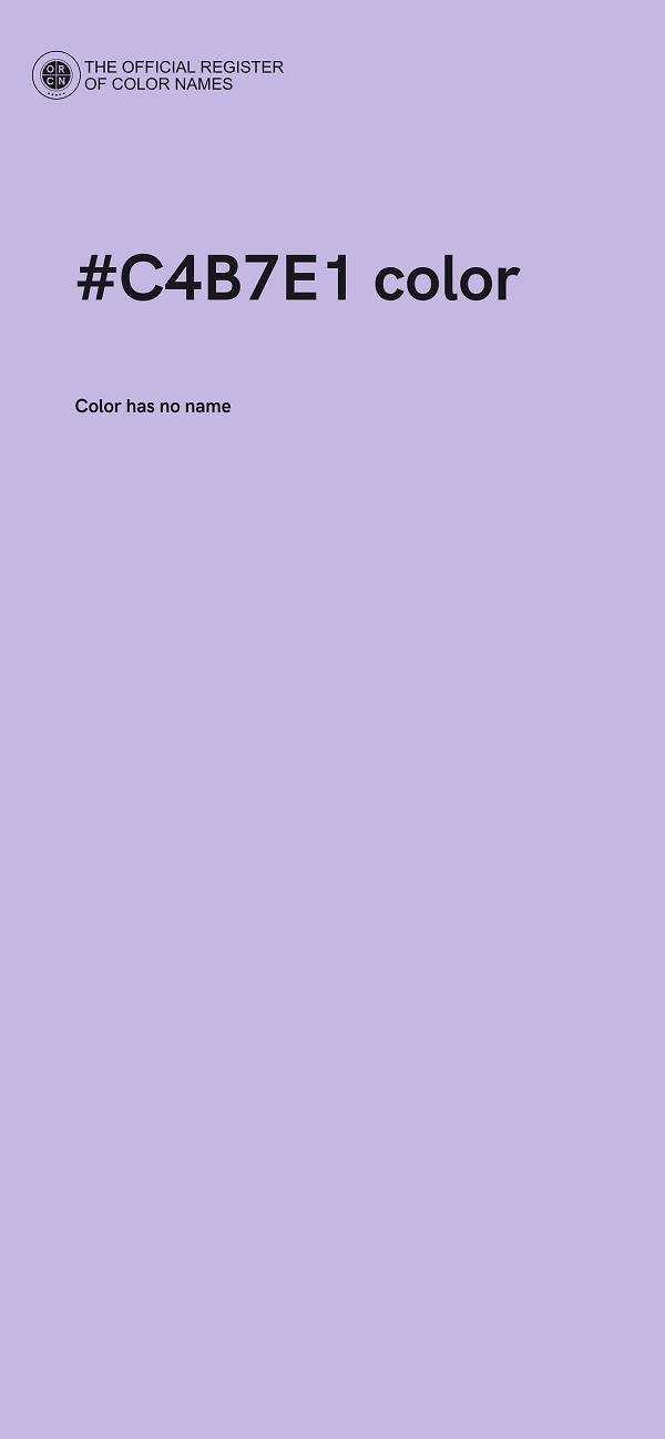 #C4B7E1 color image